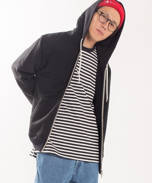 SHIPS BLUESTORE（シップスブルーストア）の「SHIPS BLUESTORE: ベーシックジップパーカー■（パーカー・メンズ・ブラック/レッド/イエロー/オレンジ/ブルー・LARGE/MEDIUM/SMALL/X-LARGE）」の2枚目の写真