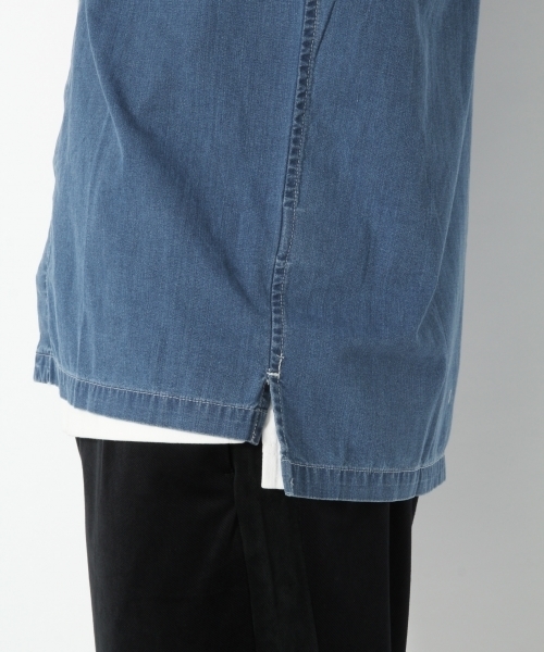 GLOBAL WORK（グローバルワーク）の「ダンガリーワークBIGシャツ/763067（シャツ/ブラウス・メンズ・ダークブラウン/ネイビー/ブルー・SMALL/MEDIUM/LARGE/X-LARGE）」の14枚目の写真