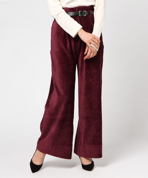 archives（アルシーヴ）の「ベルト付コーデュロイワイドパンツ（その他パンツ・レディース・グレー/ピンク/ワイン・MEDIUM）」の14枚目の写真