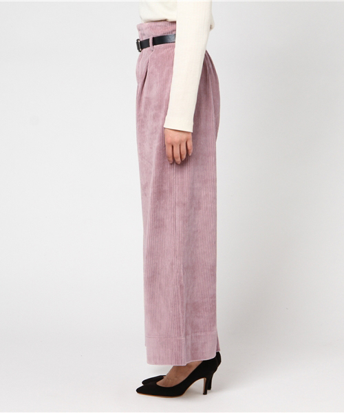 archives（アルシーヴ）の「ベルト付コーデュロイワイドパンツ（その他パンツ・レディース・グレー/ピンク/ワイン・MEDIUM）」の6枚目の写真