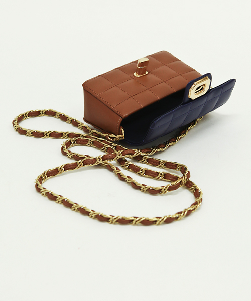 UNITED ARROWS（ユナイテッドアローズ）の「□UA F/LTR キルトポシェット†◇§(mg1303uM)（ショルダーバッグ・レディース・ブラック/ベージュ/ピンク/その他1/その他2/イエロー・フリー）」の13枚目の写真