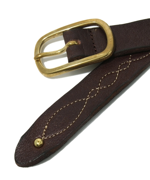 BEAMS(ビームス)の「BEAMS / アンティーク栃木レザーBELT(ベルト・メンズ・ブラウン系その他/ダークブラウン・MEDIUM/LARGE)」の3枚目の写真