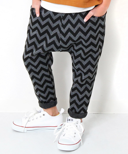 devirock（デビロック）の「ストレッチサルエルパンツ ストライプ 格子柄（その他パンツ・キッズ・その他1/その他2/その他4/その他3/その他7/その他5/その他6・140cm/130cm/110cm/100cm/120cm/150cm/160cm）」の4枚目の写真