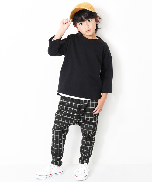 devirock（デビロック）の「ストレッチサルエルパンツ ストライプ 格子柄（その他パンツ・キッズ・その他1/その他2/その他4/その他3/その他7/その他5/その他6・140cm/130cm/110cm/100cm/120cm/150cm/160cm）」の14枚目の写真