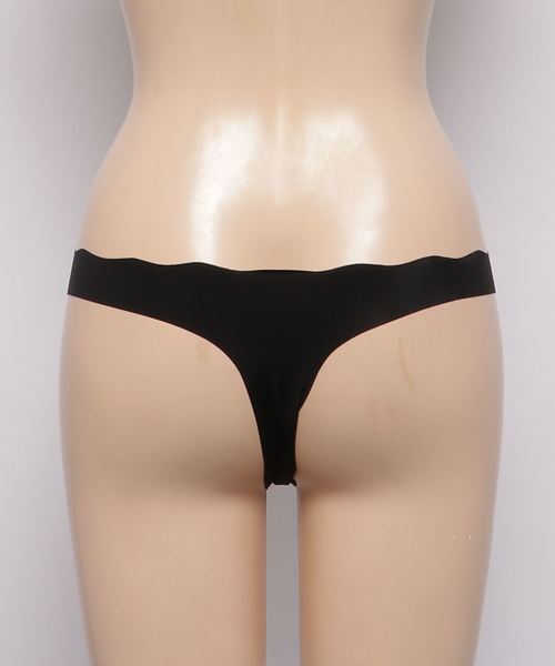 AMOSTYLE BY Triumph(アモスタイルバイトリンプ)の「アンライン ストリング(Tバック)AMST1161 String(ショーツ・レディース・ベージュ/ブラック・M)」の4枚目の写真