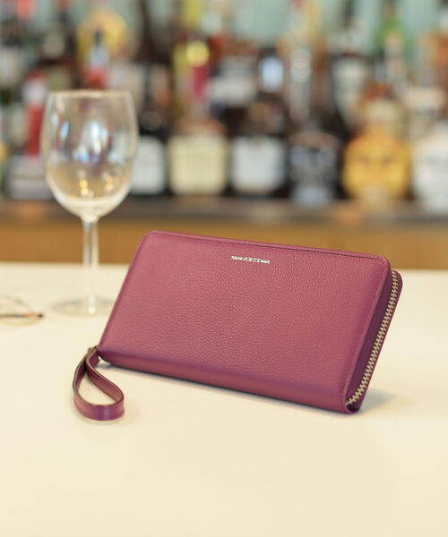 PORTER(ポーター)の「PORTER × B印 ヨシダ / 別注“Stella” ロングウォレット(ストラップ付属)(財布)」|パープル