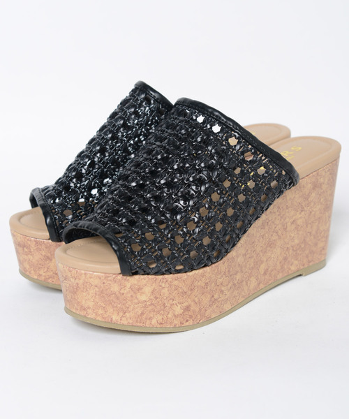 shopnikoniko（ショップニコニコ）の「コルクウェッジ厚底サンダル（サンダル・レディース・ライトグレー/ブラック/オリーブ/アイボリー/ライトブラウン/ベージュ系その他/キャメル/シルバー/ブラック系その他/グレー・LL/S/M/L）」の20枚目の写真