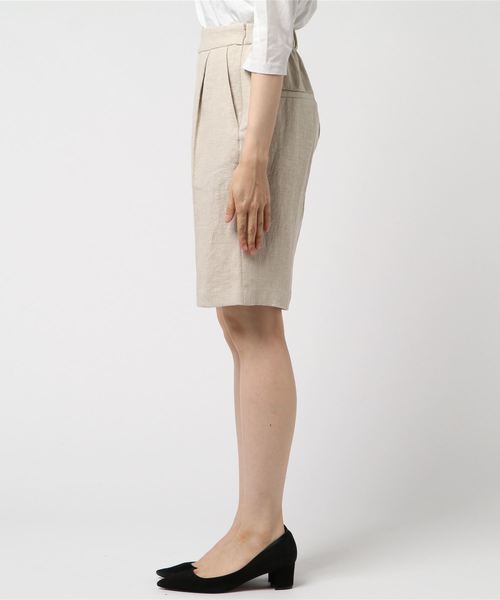 RIVE DROITE（リヴドロワ）の「リネンバミューダパンツ（その他パンツ・レディース・ベージュ/ブラウン・FREE）」の3枚目の写真