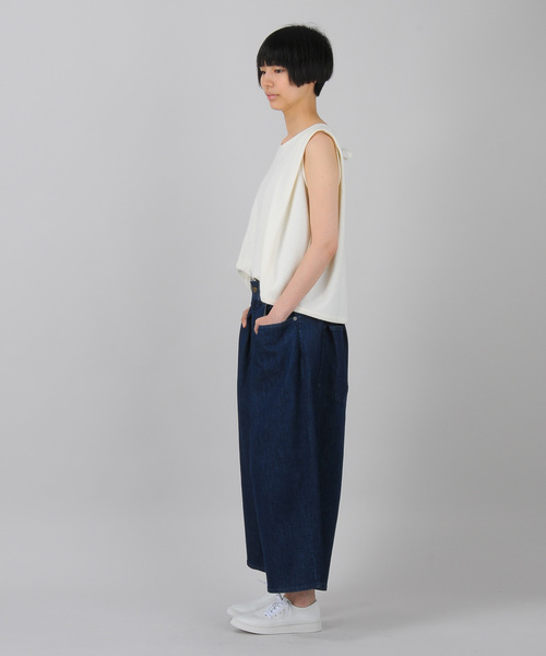 Ne-net（ネネット）の「S coolデニム（デニムパンツ・レディース・ライトブルー/ネイビー・02）」の16枚目の写真