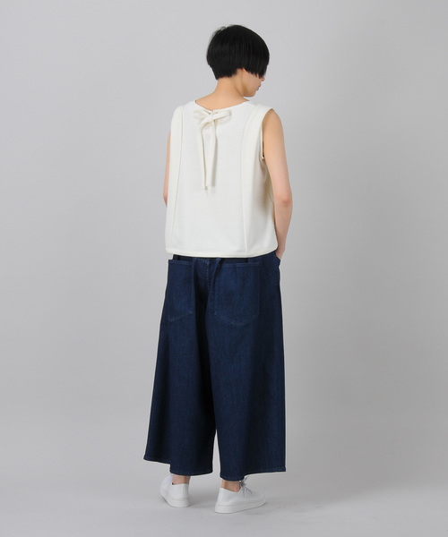 Ne-net（ネネット）の「S coolデニム（デニムパンツ・レディース・ライトブルー/ネイビー・02）」の18枚目の写真