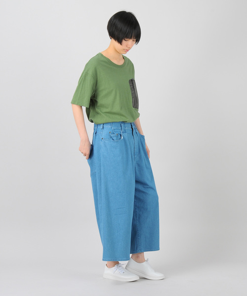 Ne-net（ネネット）の「S coolデニム（デニムパンツ・レディース・ライトブルー/ネイビー・02）」の11枚目の写真