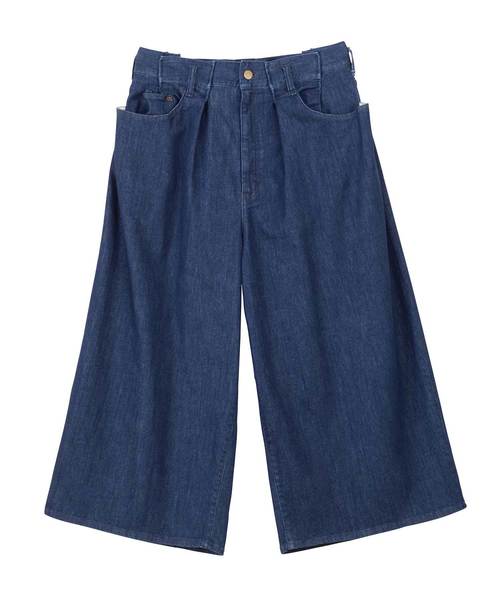 Ne-net（ネネット）の「S coolデニム（デニムパンツ・レディース・ライトブルー/ネイビー・02）」の3枚目の写真