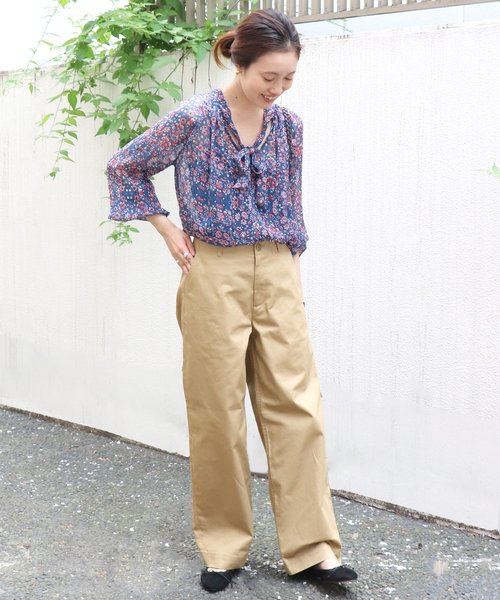 新品　IENA イエナ　スーピマ　チノパン　紺　パンツ　サイズ38 セール】チノパン◇（チノパンツ）｜SLOBE IENA（スローブイエナ
