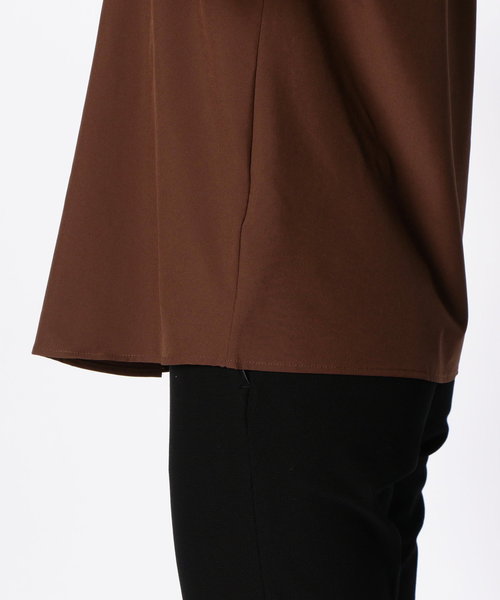 NARACAMICIE（ナラカミーチェ）の「ポリエステルストレッチリボン衿ブラウス（シャツ/ブラウス・レディース・ブラック/ブラウン/ボルドー・SMALL/MEDIUM/LARGE）」の11枚目の写真