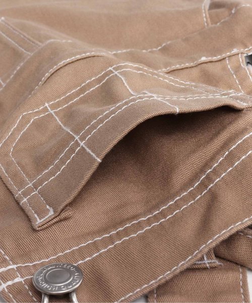 apres les cours(アプレレクール)の「Dickiesサロペット(サロペット/オーバーオール・キッズ・ベージュ・100/130/110/140/120/90)」の10枚目の写真