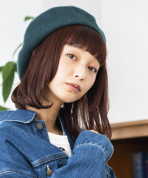 WEGO(ウィゴー)の「WEGO/バスクベレー帽(ハンチング/ベレー帽・レディース・ダークグリーン/グレー/マスタード/キャメル/ワイン/ダークオレンジ/ブラック・FREE)」の3枚目の写真