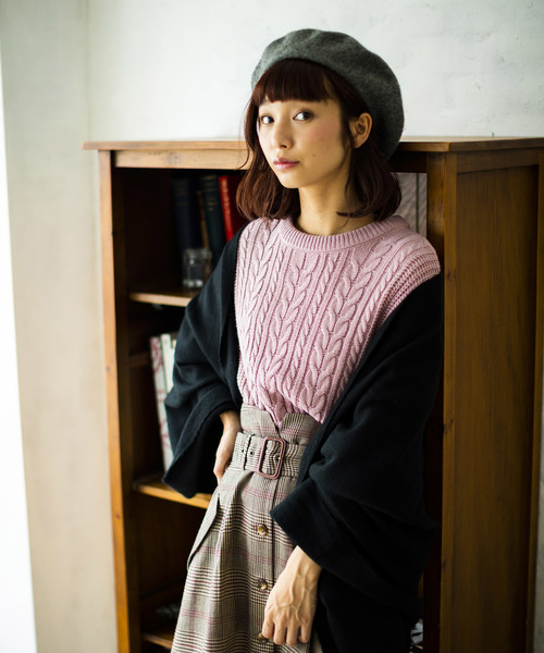 WEGO(ウィゴー)の「WEGO/バスクベレー帽(ハンチング/ベレー帽・レディース・ダークグリーン/グレー/マスタード/キャメル/ワイン/ダークオレンジ/ブラック・FREE)」の21枚目の写真