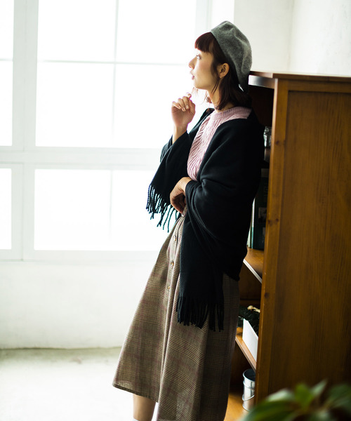 WEGO(ウィゴー)の「WEGO/バスクベレー帽(ハンチング/ベレー帽・レディース・ダークグリーン/グレー/マスタード/キャメル/ワイン/ダークオレンジ/ブラック・FREE)」の19枚目の写真