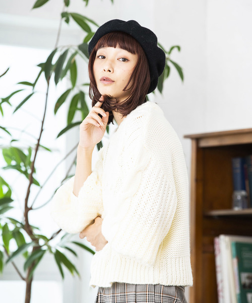 WEGO(ウィゴー)の「WEGO/バスクベレー帽(ハンチング/ベレー帽・レディース・ダークグリーン/グレー/マスタード/キャメル/ワイン/ダークオレンジ/ブラック・FREE)」の13枚目の写真