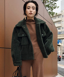 Ameri | OVER SIZE ECO MOUTON COAT(ムートンコート)