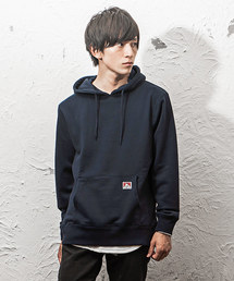 【BEN DAVIS】メンズ長袖ワンポイントプルパーカー