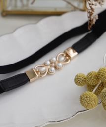 Cupid Heart | 【Cupid Heart】結婚式ベルト フラワーモチーフパールベルト(ベルト)