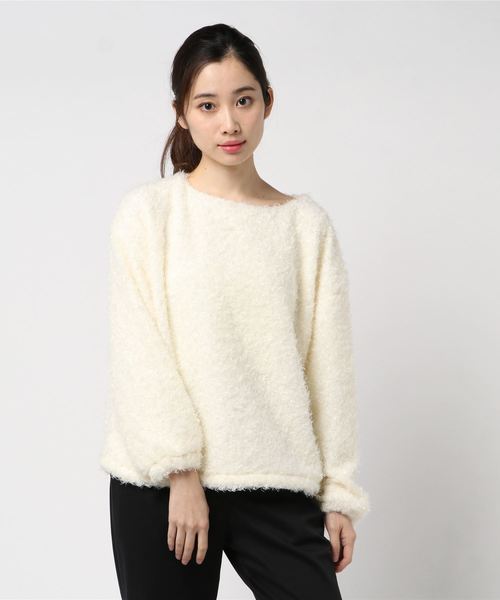 KOBE LETTUCE（コウベレタス）の「プードルボアプルオーバートップス＊レディース[C3537]神戸レタス（その他トップス・レディース・ピンク/ブルー/アイボリー/グレイッシュベージュ・FREE）」の11枚目の写真