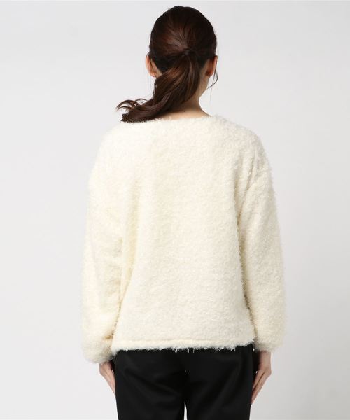 KOBE LETTUCE（コウベレタス）の「プードルボアプルオーバートップス＊レディース[C3537]神戸レタス（その他トップス・レディース・ピンク/ブルー/アイボリー/グレイッシュベージュ・FREE）」の10枚目の写真
