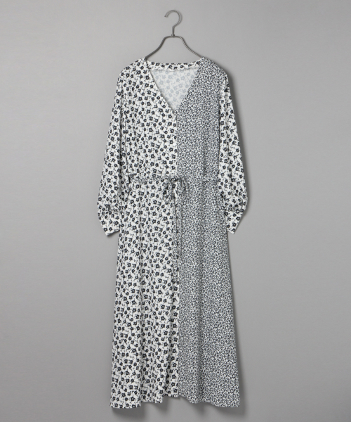 LOWRYS FARM（ローリーズファーム）の「ハナガラキリカエワンピース　826324（ワンピース・レディース・ブラック/オフホワイト/グリーン・FREE）」の2枚目の写真