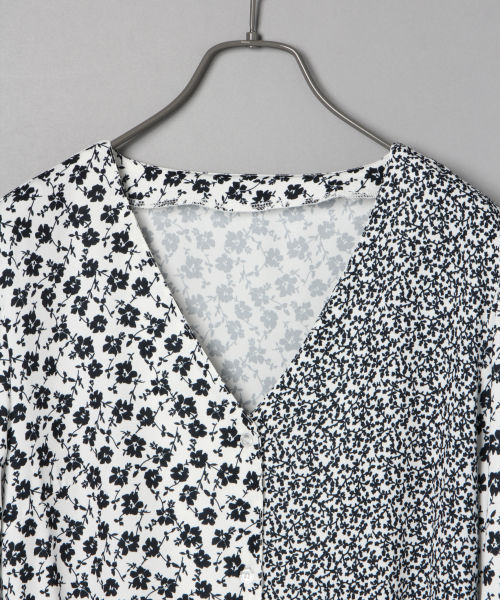 LOWRYS FARM（ローリーズファーム）の「ハナガラキリカエワンピース　826324（ワンピース・レディース・ブラック/オフホワイト/グリーン・FREE）」の6枚目の写真