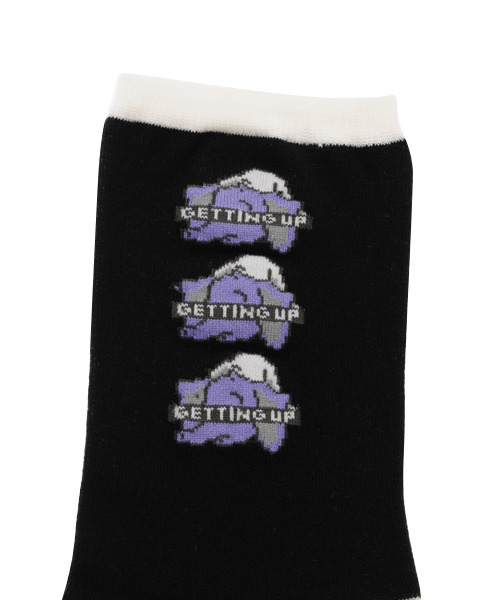 Candy Stripper（キャンディストリッパー）の「GETTING OUT ソックス（ソックス/靴下・レディース・ブラック/オフホワイト/ピンク・FREE）」の8枚目の写真