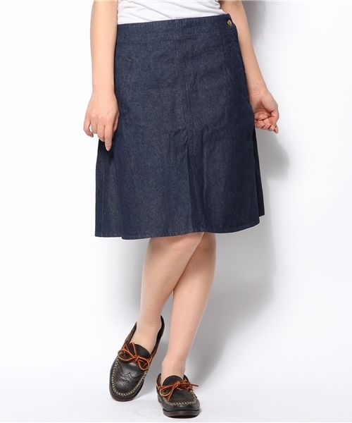 BEAMS BOY（ビームスボーイ）の「△BEAMS BOY / デニムフレアSK**（スカート・レディース・ブルー/ネイビー・0/1）」の11枚目の写真