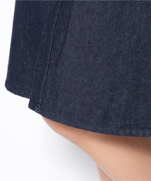 BEAMS BOY（ビームスボーイ）の「△BEAMS BOY / デニムフレアSK**（スカート・レディース・ブルー/ネイビー・0/1）」の8枚目の写真