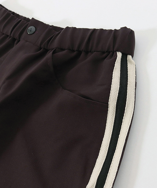 CAMBIO（カンビオ）の「mp6853-TRフレアラインパンツ（その他パンツ・メンズ・ブラック/モスグリーン/ダークパープル・L/M/S）」の16枚目の写真