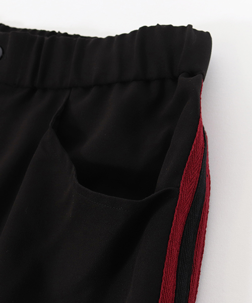 CAMBIO（カンビオ）の「mp6853-TRフレアラインパンツ（その他パンツ・メンズ・ブラック/モスグリーン/ダークパープル・L/M/S）」の14枚目の写真