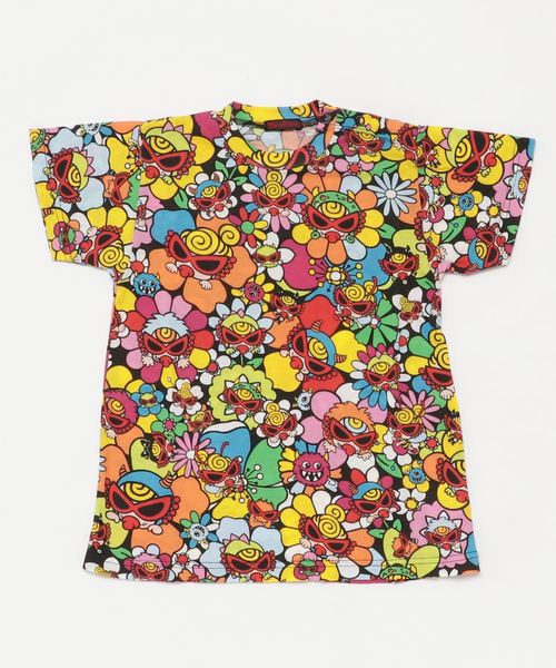 MONSTER FLOWER GARDEN総柄 BIGTシャツ MONSTER FLOWER GARDEN総柄 BIGTシャツ