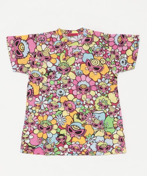 MONSTER FLOWER GARDEN総柄 BIGTシャツ MONSTER FLOWER GARDEN総柄 BIGTシャツ