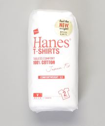 【HANES】JAPANFITVネック2P 無地 Tシャツ ヘインズ