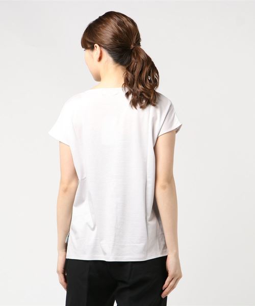 A/C DESIGN BY ALPHA CUBIC（エーシーデザインバイアルファキュービック）の「ボーダーブラウス（シャツ/ブラウス・レディース・イエロー/ネイビー/グリーン・M size/L size）」の5枚目の写真