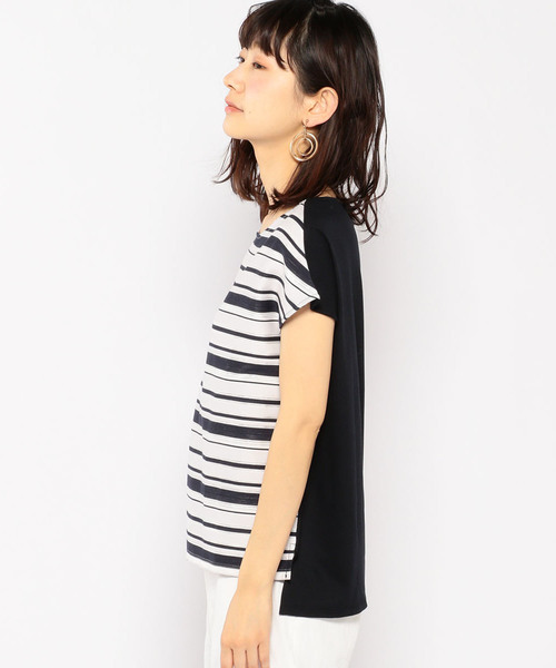 A/C DESIGN BY ALPHA CUBIC（エーシーデザインバイアルファキュービック）の「ボーダーブラウス（シャツ/ブラウス・レディース・イエロー/ネイビー/グリーン・M size/L size）」の14枚目の写真