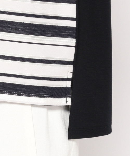 A/C DESIGN BY ALPHA CUBIC（エーシーデザインバイアルファキュービック）の「ボーダーブラウス（シャツ/ブラウス・レディース・イエロー/ネイビー/グリーン・M size/L size）」の16枚目の写真