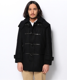 エディフィス EDIFICE ウール メルトン ハーフコート ブラック EDIFICE（エディフィス）の「◇メルトンハーフダッフルコート