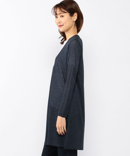 A/C DESIGN BY ALPHA CUBIC（エーシーデザインバイアルファキュービック）の「◇カタログ掲載◇ロングカーディガン（カーディガン/ボレロ・レディース・ライトグレー/ネイビー/オフホワイト・M size/L size）」の4枚目の写真