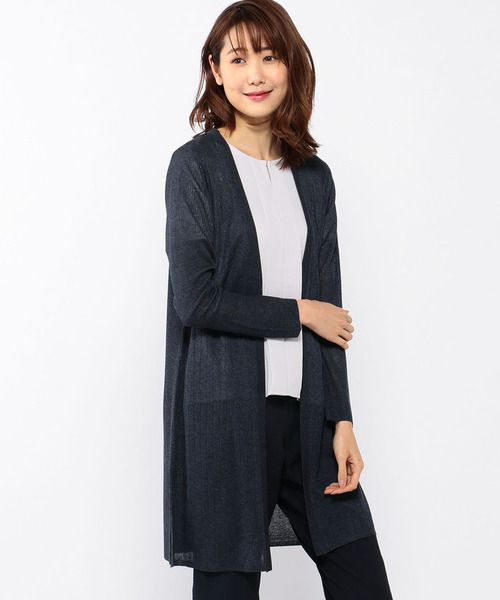 A/C DESIGN BY ALPHA CUBIC（エーシーデザインバイアルファキュービック）の「◇カタログ掲載◇ロングカーディガン（カーディガン/ボレロ・レディース・ライトグレー/ネイビー/オフホワイト・M size/L size）」の10枚目の写真