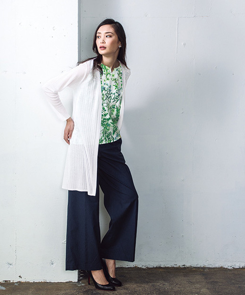 A/C DESIGN BY ALPHA CUBIC（エーシーデザインバイアルファキュービック）の「◇カタログ掲載◇ロングカーディガン（カーディガン/ボレロ・レディース・ライトグレー/ネイビー/オフホワイト・M size/L size）」の12枚目の写真