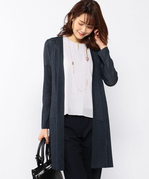 A/C DESIGN BY ALPHA CUBIC（エーシーデザインバイアルファキュービック）の「◇カタログ掲載◇ロングカーディガン（カーディガン/ボレロ・レディース・ライトグレー/ネイビー/オフホワイト・M size/L size）」の13枚目の写真