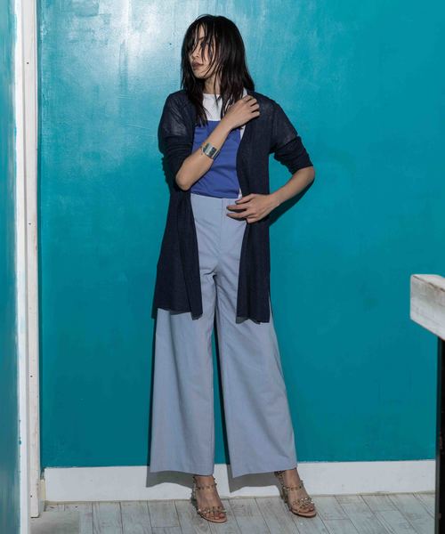 A/C DESIGN BY ALPHA CUBIC（エーシーデザインバイアルファキュービック）の「◇カタログ掲載◇ロングカーディガン（カーディガン/ボレロ・レディース・ライトグレー/ネイビー/オフホワイト・M size/L size）」の15枚目の写真