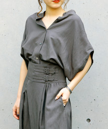 レーヨンリネンタンブラーS/Sブラウス