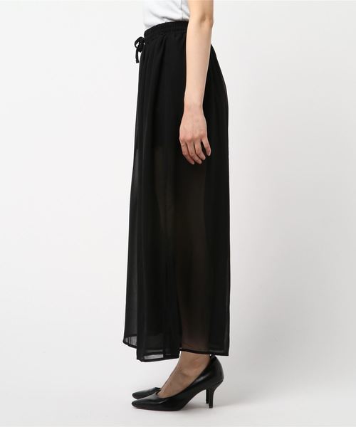 one way（ワンウェイ）の「シースルーエアリーPT（その他パンツ・レディース・ブラック/ベージュ/ライトブルー・FREE）」の6枚目の写真