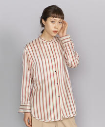 BEAUTY&YOUTH UNITED ARROWS | BY シアーストライプバンドカラーシャツ ◆(シャツ/ブラウス)